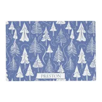 Blue Christmas Pattern#6 ID1009 Placemat