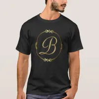 Monogram in gold with infinity circle | T-Shirt