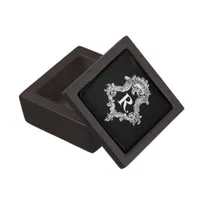 R Monogram Initial Keepsake Box