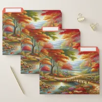 Enchanted Fantasy Autumn Forest Pathway | File Folder