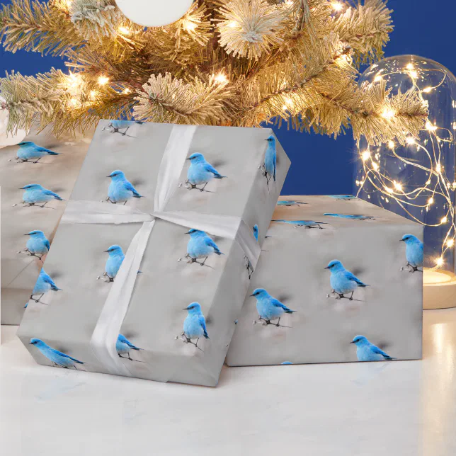 Beautiful Mountain Bluebird Wrapping Paper