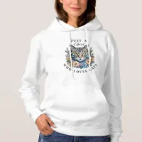 Just a Girl Who Loves Cats   Hoodie