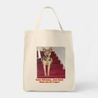 Halloween German Shepherd Dog Where Are My Treats Tote Bag