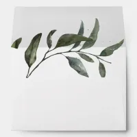 Elegant Watercolor Eucalyptus Branch Envelope