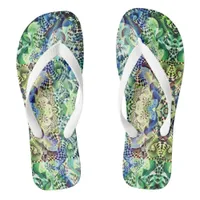 Popular Geometric Abstract Stylish Contemporary Flip Flops