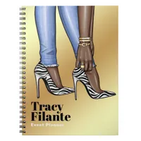 Glam Chic Zebra Fashion Notebook