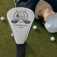 Classic Golf Club with Player Name Golf Head Cover