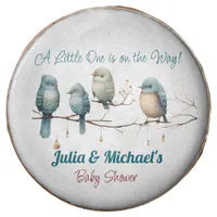 Whimsical Birds on Branches  Pastel Baby Shower Chocolate Covered Oreo