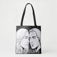 Pleiadians Tall Extraterrestrials Female and Male Tote Bag