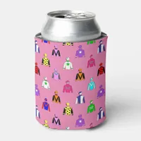 Jockey Silk Pink Horse Riding Can Cooler