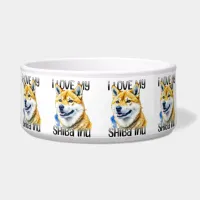 I Love My Shiba Inu | Dog Owner  Bowl