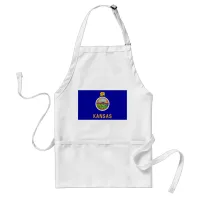 Kansas State Flag Adult Apron