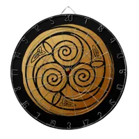 Triple Celtic Knot Swirl Mandala Dart Board