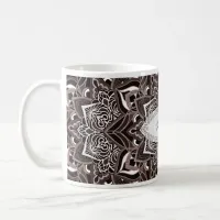 Brown Mandala Snowflake Mug