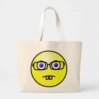 Nerd Yellow Face Tote Bag