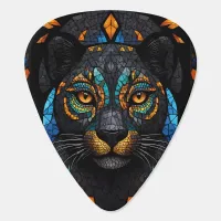 Mosaic Panther Art Guitar Pick