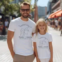 Father's Day, Father and Daughter child T-Shirt