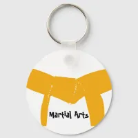 Martial Arts Orange Belt Keychain