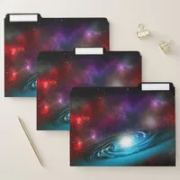 Milky Way Starfield with Multicolored Cosmic Dust File Folder