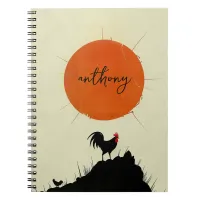 Sunrise and the Crowing Rooster Notebook