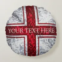 ENGLISH FLAG ROUND PILLOW