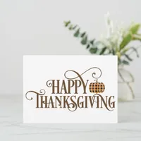 Thanksgiving Holiday Card