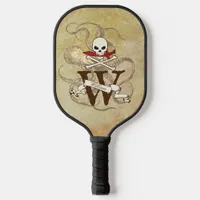 Jolly Roger Monogram Initial  Pickleball Paddle