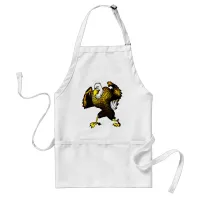 Cartoon Fighting Eagle Adult Apron