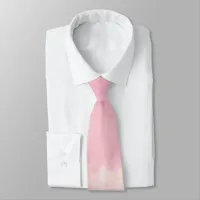 Pink Cotton Candy Watercolor Necktie