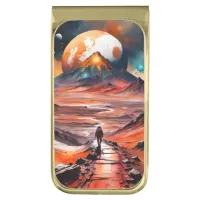 Out of this World - The Path Ahead Gold Finish Money Clip