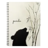 Panda Silhouette Notebook