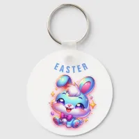 Cute bunny Happy Easter | Keychain