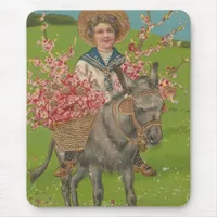 Adorable Vintage Postcard Mouse Pad