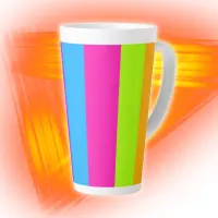 Neon Colorful Stripes |  Latte Mug