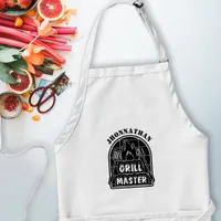 Modern Rustic Grillmaster Chef Fathers Day Gift Adult Apron