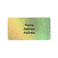 Autumn Shades of Green and Yellow Address Labels