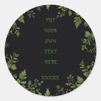 Round personalized classic round sticker