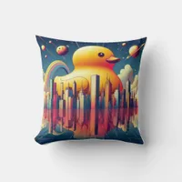 Rubber Duckie Duck  Throw Pillow