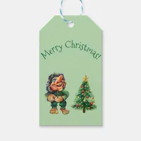 Cheeky Christmas Troll and Tree Delight  Gift Tags