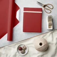 Dark Red Solid Color Wrapping Paper