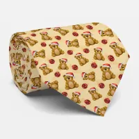 Cute Christmas Teddy Bears  Neck Tie