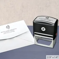 Monstera Leaf Return Address Self-inking Stamp