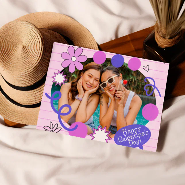 Friends Galentine's Day Photo Gift for Best Friend Holiday Card