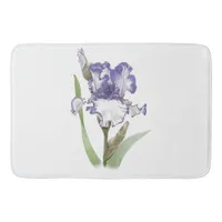 Purple Ruffled Iris Bath Mat