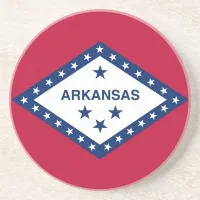 Arkansas State Flag Drink Coaster