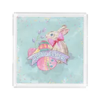 Easter Bunny, Eggs and Confetti ID377 Acrylic Tray