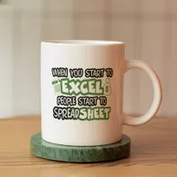 Funny Excel and Spreadsheet Accounting  Coffee Mug