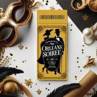 New Orleans Soirée Ticket Style Invitation