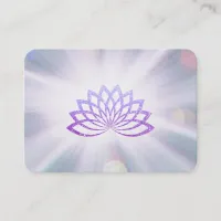 *~* Lavender Lotus Rays Reiki Healing Energy Business Card