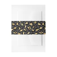 Leopard skin invitation belly band